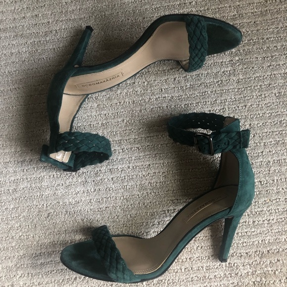 bcbg suede heels